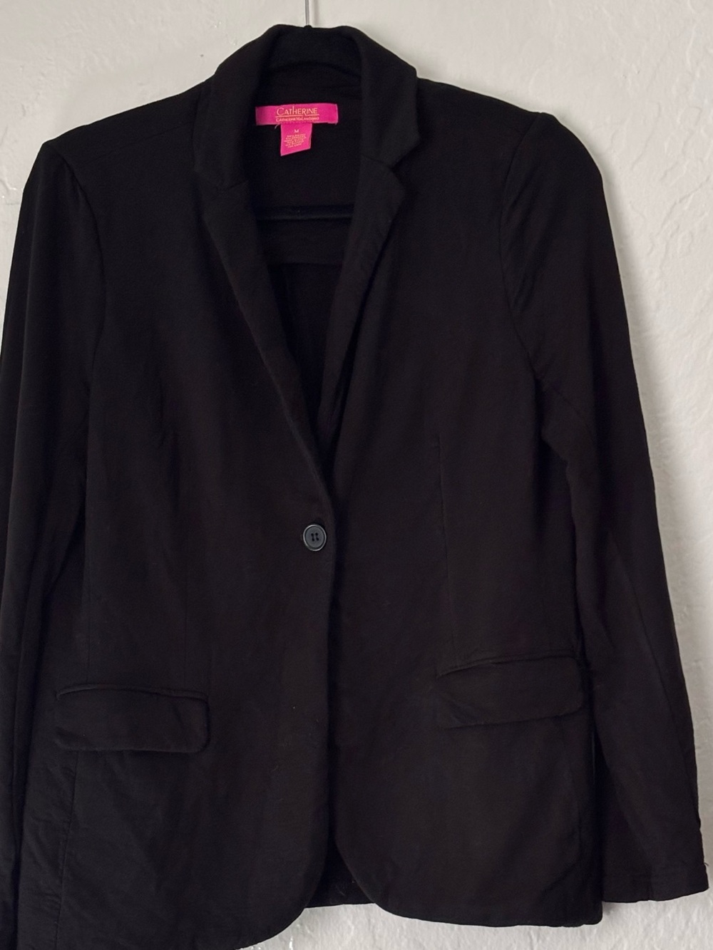 Catherine Malandrino Black Single-Button Blazer